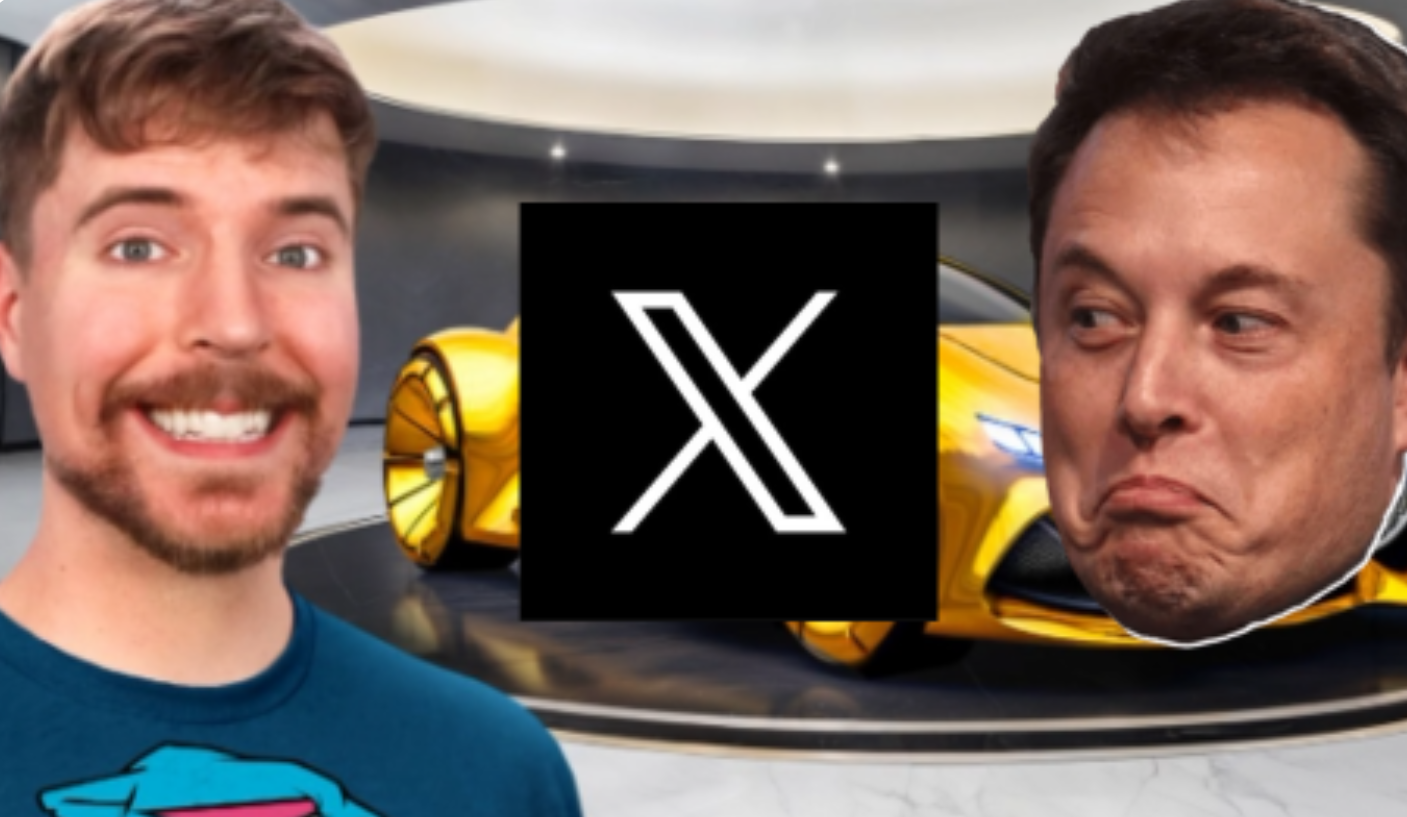 Mr Beast ravit Elon Musk avec sa première vidéo sur X