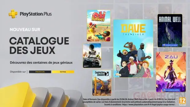 PlayStation Plus : Révélation des jeux inclus dans les abonnements Extra et Premium pour avril 2024, avec une avant-première du titre de mai