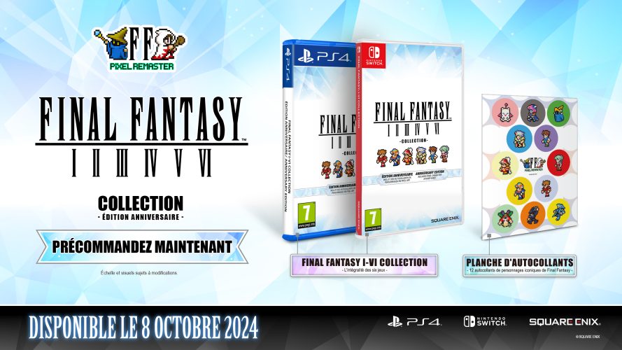 Final Fantasy Pixel Remaster : édition anniversaire physique disponible en précommande