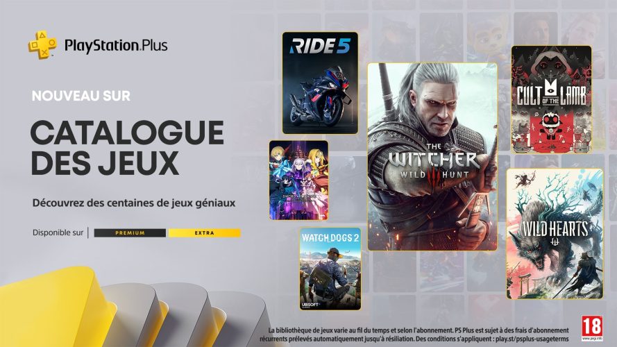 PlayStation Plus Extra / Premium : The Witcher 3, Watch Dogs et plus en août 2024