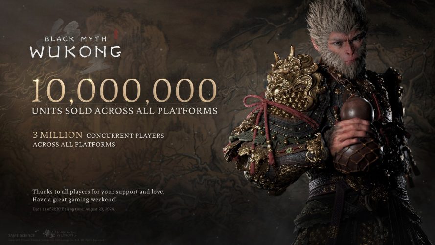 Black Myth : Wukong vend 10 millions d'exemplaires en trois jours