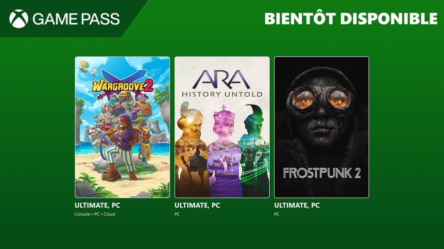 Xbox Game Pass: Ara, History Untold, Frostpunk 2, Wargroove 2 séptembre ajouts