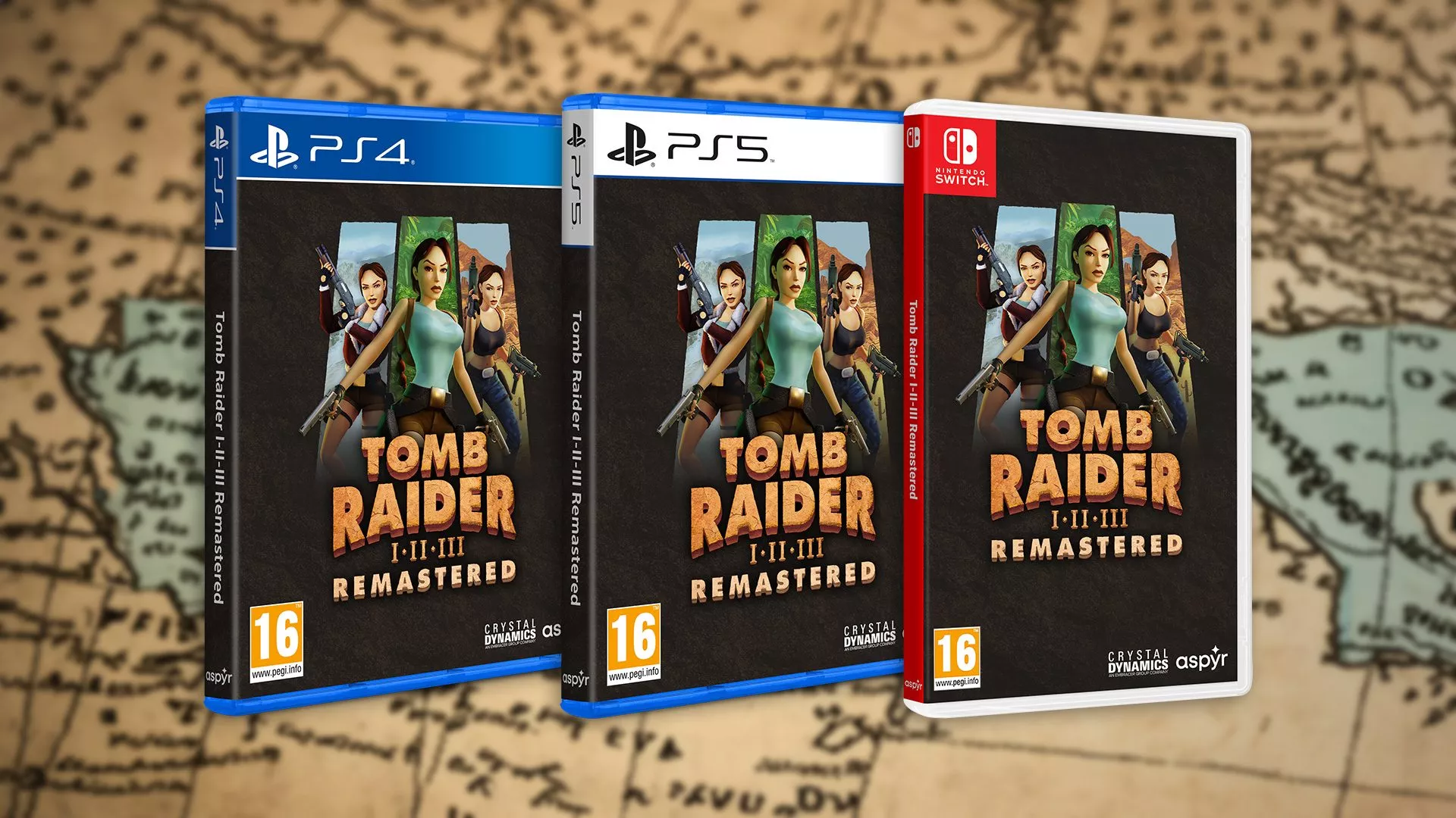 Tomb Raider I-III Remastered: Contenu des versions physiques