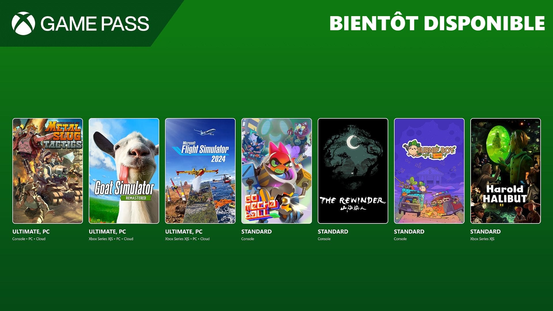 Xbox Game Pass : Arrivées Novembre 2024