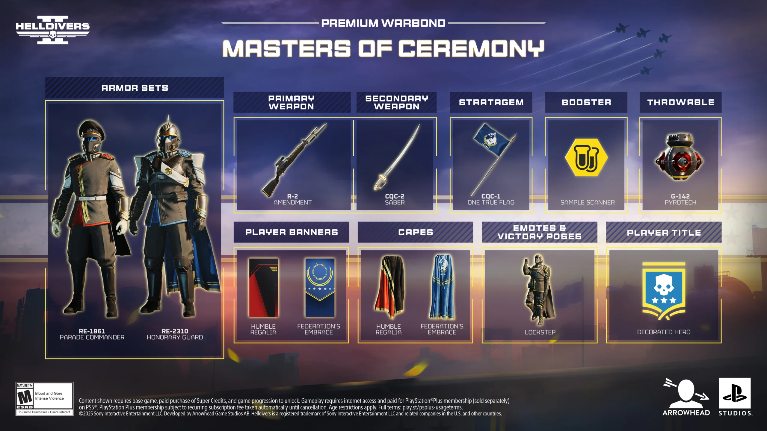 Helldivers II : Nouveaux équipements et skins le 15 mai
