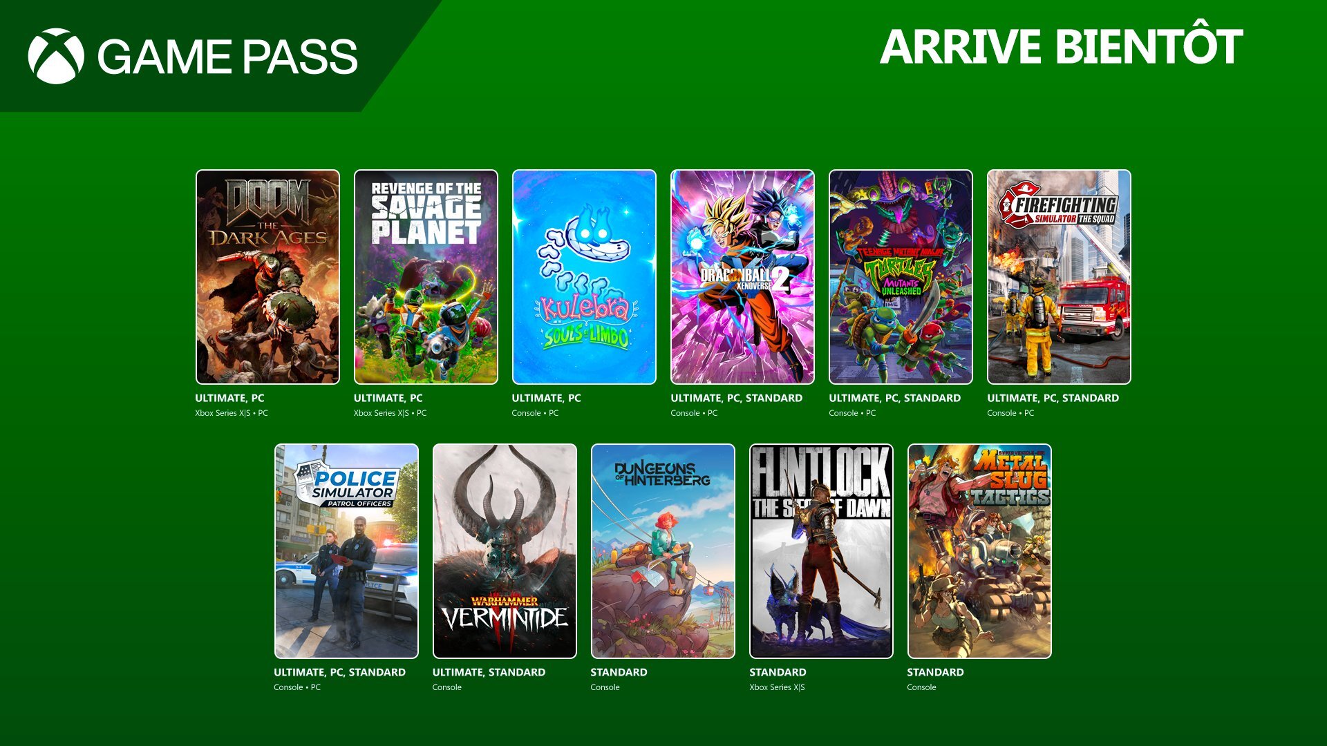 Xbox Game Pass : DOOM, Revenge of the Savage Planet et DREDGE en mai
