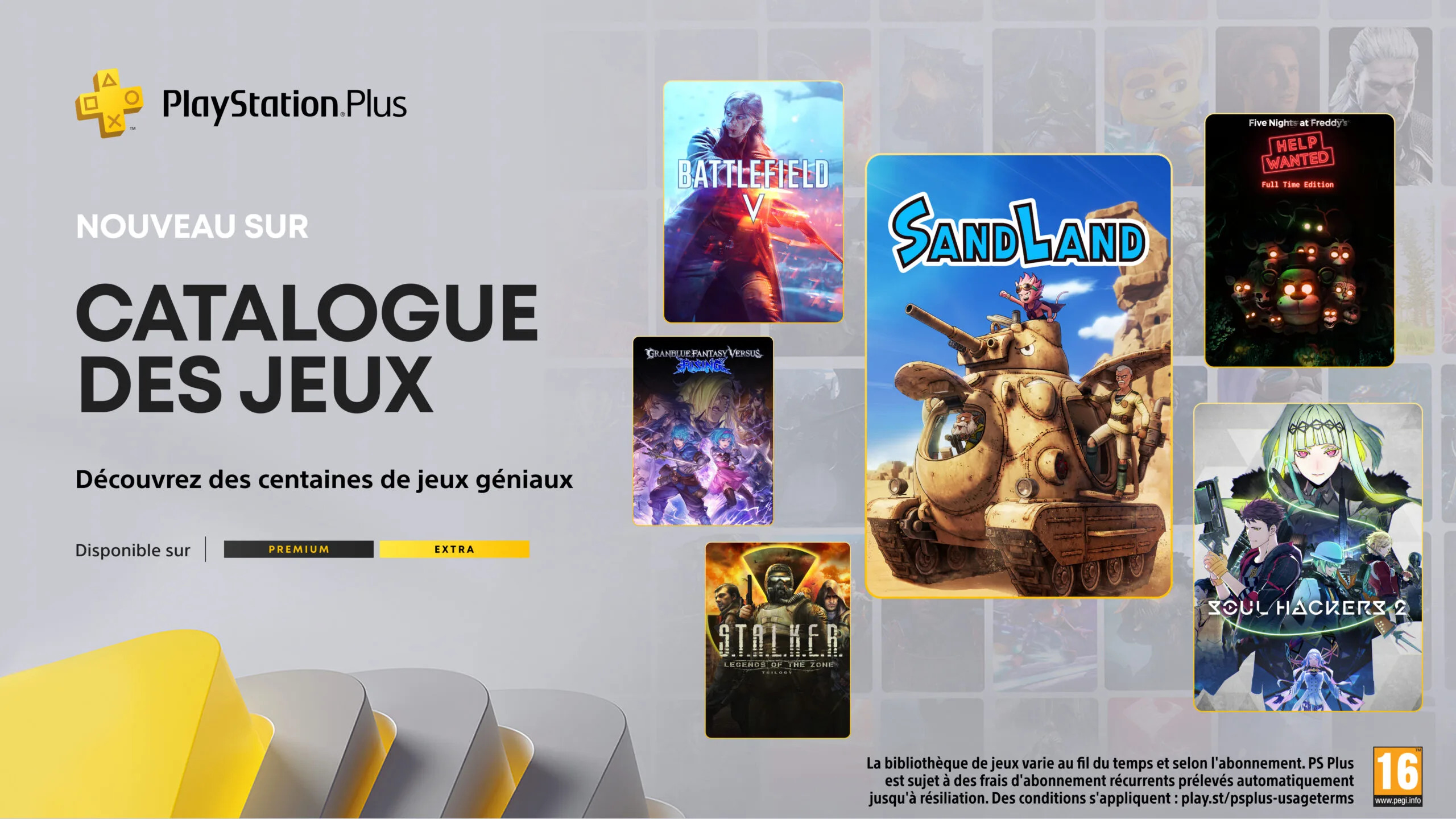 PlayStation Plus Extra/Premium : Jeux de mai avec Sand Land, Soul Hackers 2, Humankind