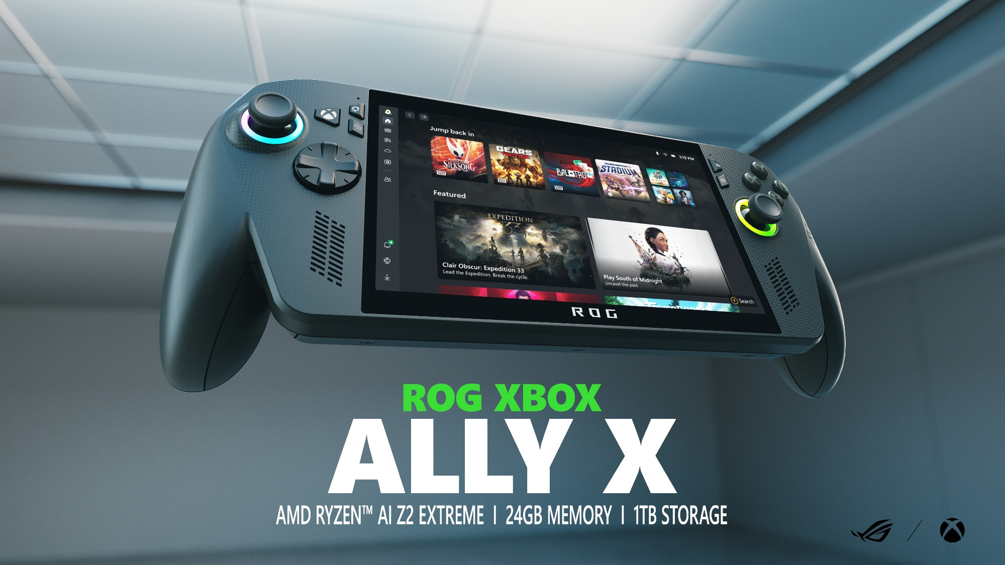 ROG Xbox Ally : Microsoft présente sa PC-Console avec Asus