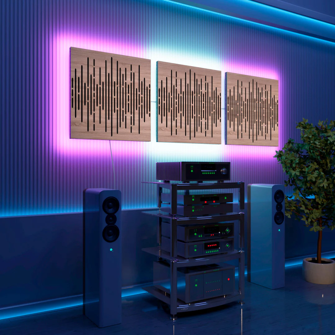 panneaux acoustiques led alliant design moderne et performance sonore pour une ambiance lumineuse et une acoustique améliorée.