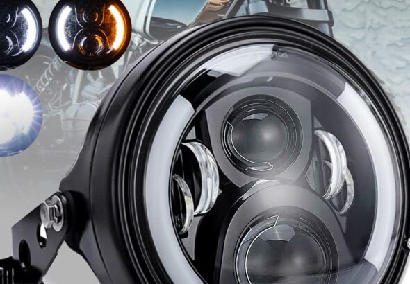 phare avant de moto led haute performance offrant une luminosité optimale, une longue durée de vie et une meilleure visibilité pour une conduite sécurisée de nuit.