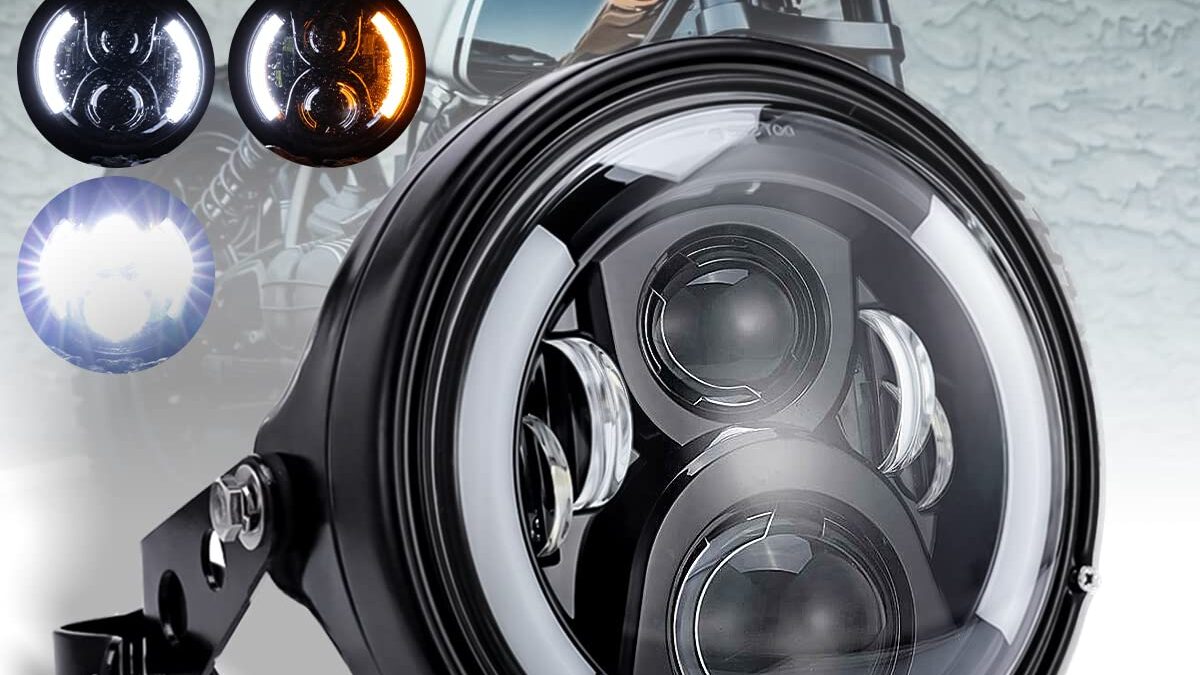 phare avant de moto led haute performance offrant une luminosité optimale, une longue durée de vie et une meilleure visibilité pour une conduite sécurisée de nuit.