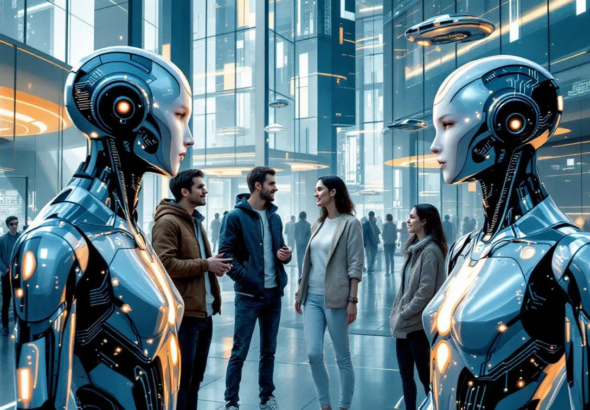 découvrez l'intelligence artificielle à l'apparence humaine, alliant innovation technologique et interaction naturelle pour des expériences immersives et intuitives.