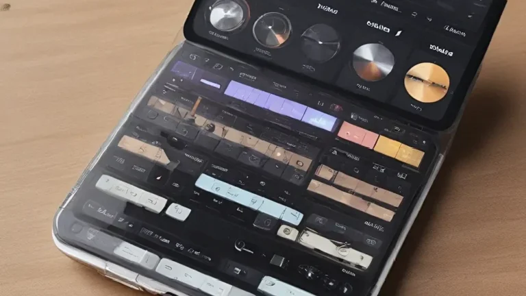 découvrez notre tablette de production musicale, l’outil parfait pour composer, enregistrer et mixer vos morceaux où que vous soyez.