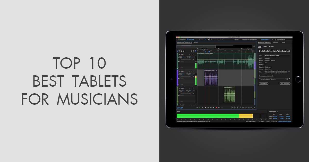 découvrez notre tablette dédiée à la production musicale, alliant puissance et portabilité pour composer, mixer et enregistrer vos morceaux où que vous soyez.