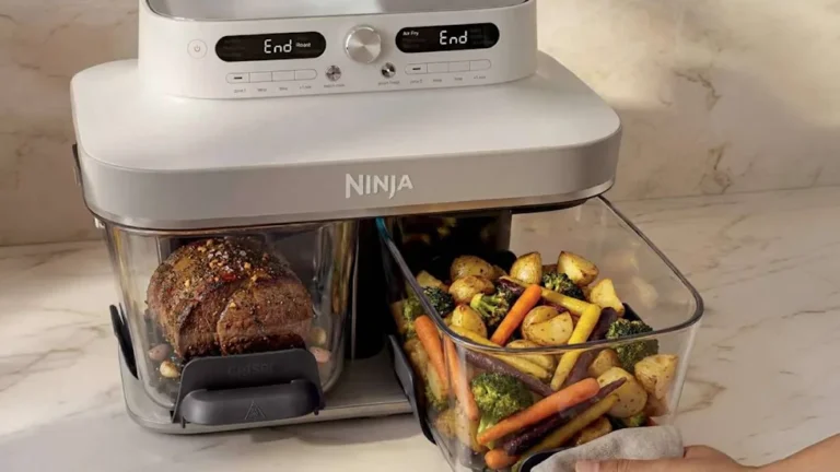 découvrez le ninja crispi dualzone, la friteuse à air innovante qui cuisine vos plats en deux zones indépendantes pour une cuisson rapide et parfaite à chaque fois.